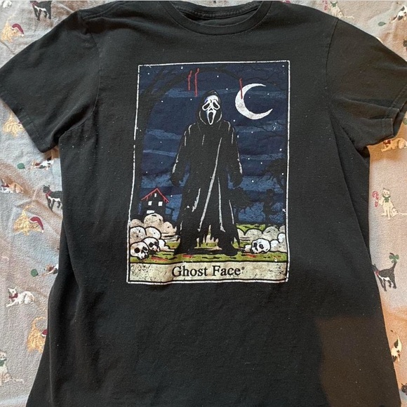 Ghost Face Midnight Black Graphic Tee - Picture 1 of 2